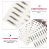 HANABASS 12-Piece Eyebrow Stickers, Water-Transfer Paper with Soybean Ink view 3