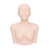 FQRDKT Training Mannequin Head with Acupoint Markings for Massage Training, Spa and Cosmetology, PVC Face and Body Practice Model for Education and Home Use, Standard view 1