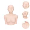 FQRDKT Training Mannequin Head with Acupoint Markings for Massage Training, Spa and Cosmetology, PVC Face and Body Practice Model for Education and Home Use, Standard view 2