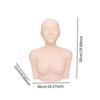FQRDKT Training Mannequin Head with Acupoint Markings for Massage Training, Spa and Cosmetology, PVC Face and Body Practice Model for Education and Home Use, Standard view 3