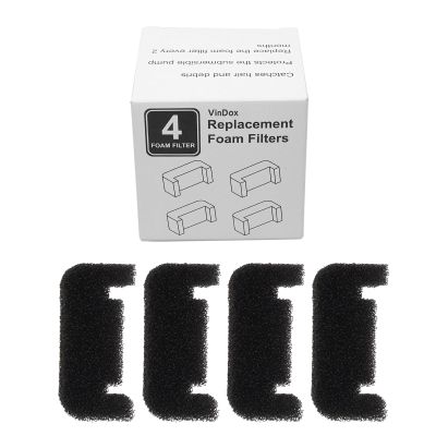 Jazuaiao 4-Pack Pet Water Fountain Pre-Filter Sponges
