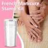 French Tip Nail Stamper with Soft Silicone Head and Scraper view 2