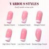 French Tip Nail Stamper with Soft Silicone Head and Scraper view 4