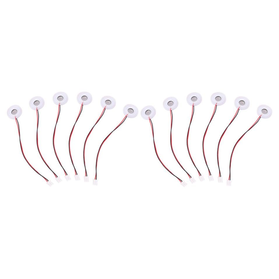Healvian Terrarium Fogger Replacement Parts, 12-Pack 16 mm Silicone and Aluminum Alloy Atomizer Discs, Random Color