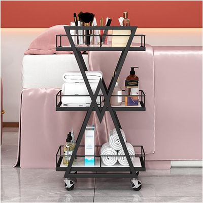 3-Tier Rolling Cart with Wheels for Spas and Salons (B)