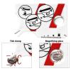FQAKTB 2-Piece Tick Removal Card with Magnifier view 3
