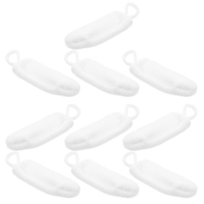 Mikikit 10-Pack Pet Finger Toothbrushes, Soft Nylon Knit Dental Brushes for Dogs and Cats