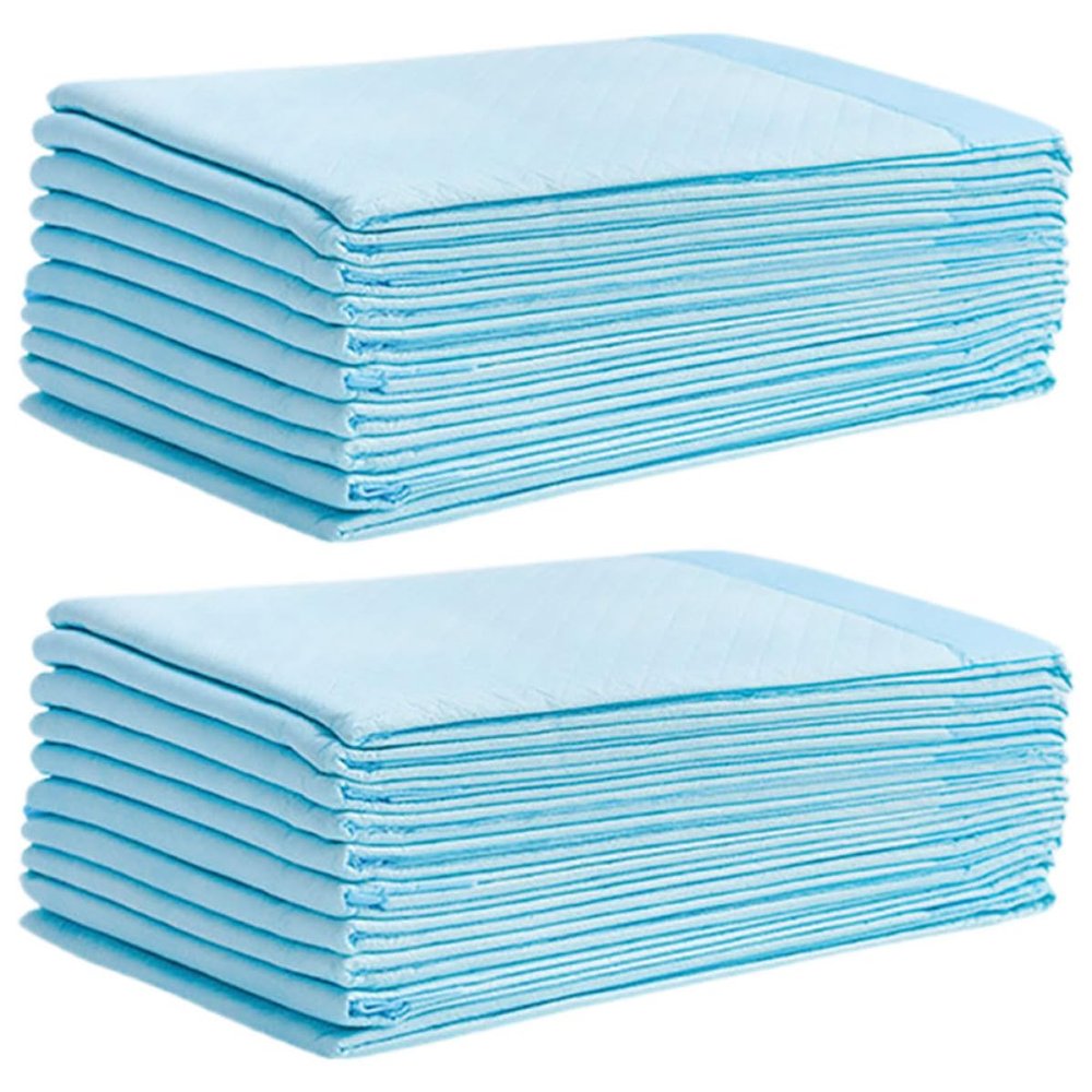 OSOLADY 100-Pack Disposable Changing Pads, Absorbent with Leak-Proof Edges for Babies, Children and Seniors