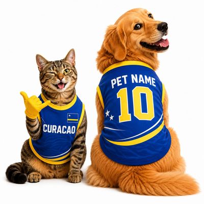 Personalized Germany Soccer Jersey for Dogs, Custom Name & Number, World Cup 2026