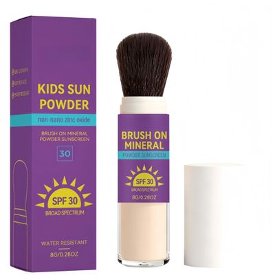 Mineral Sunscreen Powder for Children SPF 30 with Brush Applicator