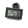 Digital Thermometer with Stainless Steel Probe, Black, 2 m view 1