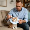 Soft Waterproof Adjustable Recovery Collar for Cats view 2