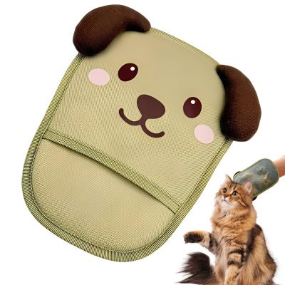 Cat Grooming Glove, Cute Dog Shape, Soft and Reusable