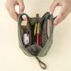 Small Makeup Bag for Purse, Travel Cosmetic Organizer, Green, One Size view 2