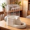 Generic Automatic Bird Feeder with Clear Drinking Container view 3
