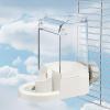 Generic Automatic Bird Feeder with Clear Drinking Container view 4