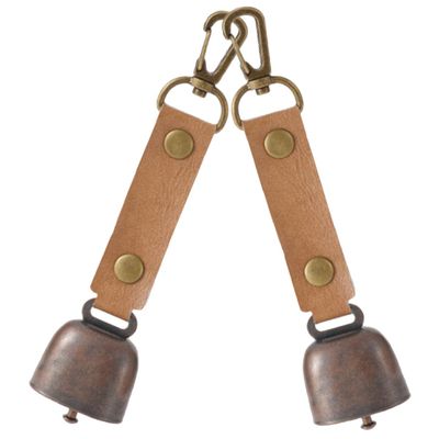 Yardwe Vintage-Style Camping Bells, 2-Piece Iron Set