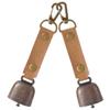 Yardwe Vintage-Style Camping Bells, 2-Piece Iron Set view 1