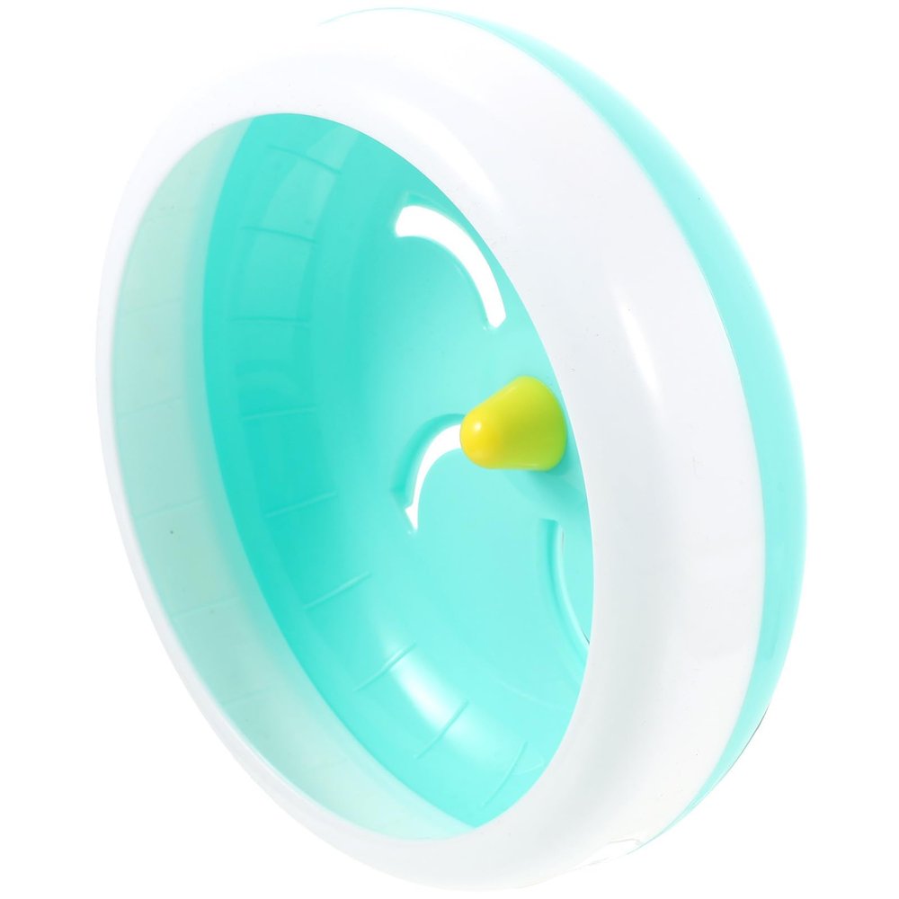Veemoon 18 cm Plastic Exercise Wheel for Hamsters and Mice with Mount, Quiet, Blue, Random Color