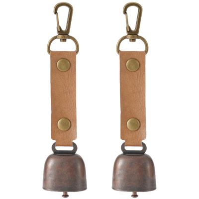 MERRYHAPY 2-Pack Iron Camping Bells, Gentle Sound, Vintage Style, for Dogs and Sheep