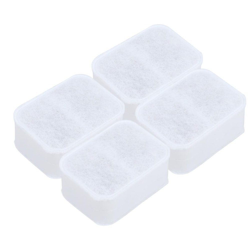 4-Pack Activated Carbon Replacement Filters for Cat Water Fountains