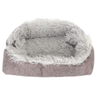 Vistreck Portable Plush Pet Car Bed for Small Cats and Puppies, Washable