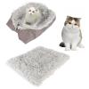 Vistreck Portable Plush Pet Car Bed for Small Cats and Puppies, Washable view 2