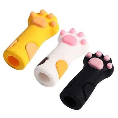 BIUDECO 3-Pack Silicone Cat Paw-Shaped Cuticle Nipper Covers