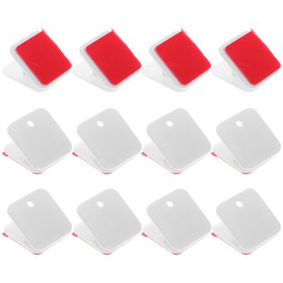 CHILDWEET Self-Adhesive White Plastic Clips with Hooks