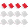 CHILDWEET Self-Adhesive White Plastic Clips with Hooks view 1