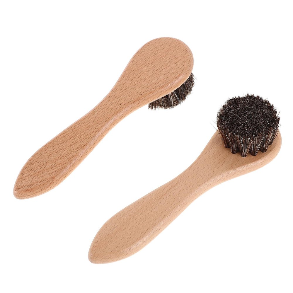 Hamster Grooming Brush with Wooden Handle, Soft Bristles