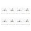 AKOOSY 8-Pack Transparent ABS Dog Pee Pad Holders with Non-Slip Base view 1