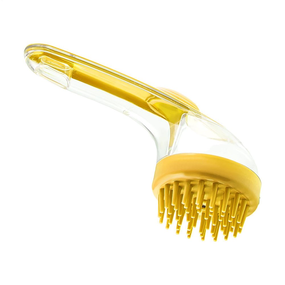 Dog Bath Brush, Soft Silicone Shower Brush with Long Handle