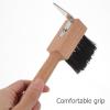 Ciieeo Stainless Steel Hoof Care Brush with Wooden Handle for Horses and Camels view 4