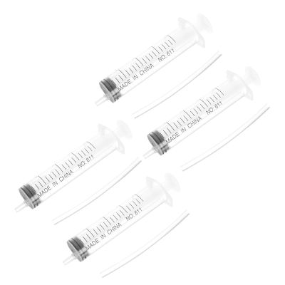 FOYTOKI 4-Piece Plastic Pigeon Feeding Syringes for Hand-Feeding Pigeons and Pets
