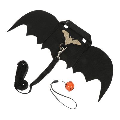 Zerodeko Black Multifunctional Rabbit Harness with Felt Wings