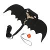 Zerodeko Black Multifunctional Rabbit Harness with Felt Wings view 1