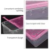 BUTIFULSIC Plastic Breeding Cages, 2-Pack Transparent Reptile Boxes with Ventilation Holes, 6.50 x 4.53 x 2.56 in view 3