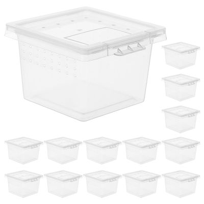 OSALADI Reptile Boxes, Wear-Resistant and Shatterproof PP Plastic, 20-Pack