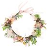 TOMETURE Elegant Lightweight Artificial Flower Dog Collar with Adjustable Ribbon for Weddings and Other Occasions view 1