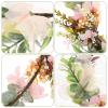 TOMETURE Elegant Lightweight Artificial Flower Dog Collar with Adjustable Ribbon for Weddings and Other Occasions view 3