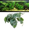 SIXRUN Reptile Artificial Leaves, 24.9 cm, Soft Plastic Plant for Reptile Tanks, Non-Toxic, 1 Piece view 2