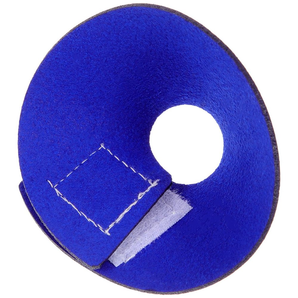 IDEANATEGRATE Blue Microfiber Leather Parrot Collar, Breathable