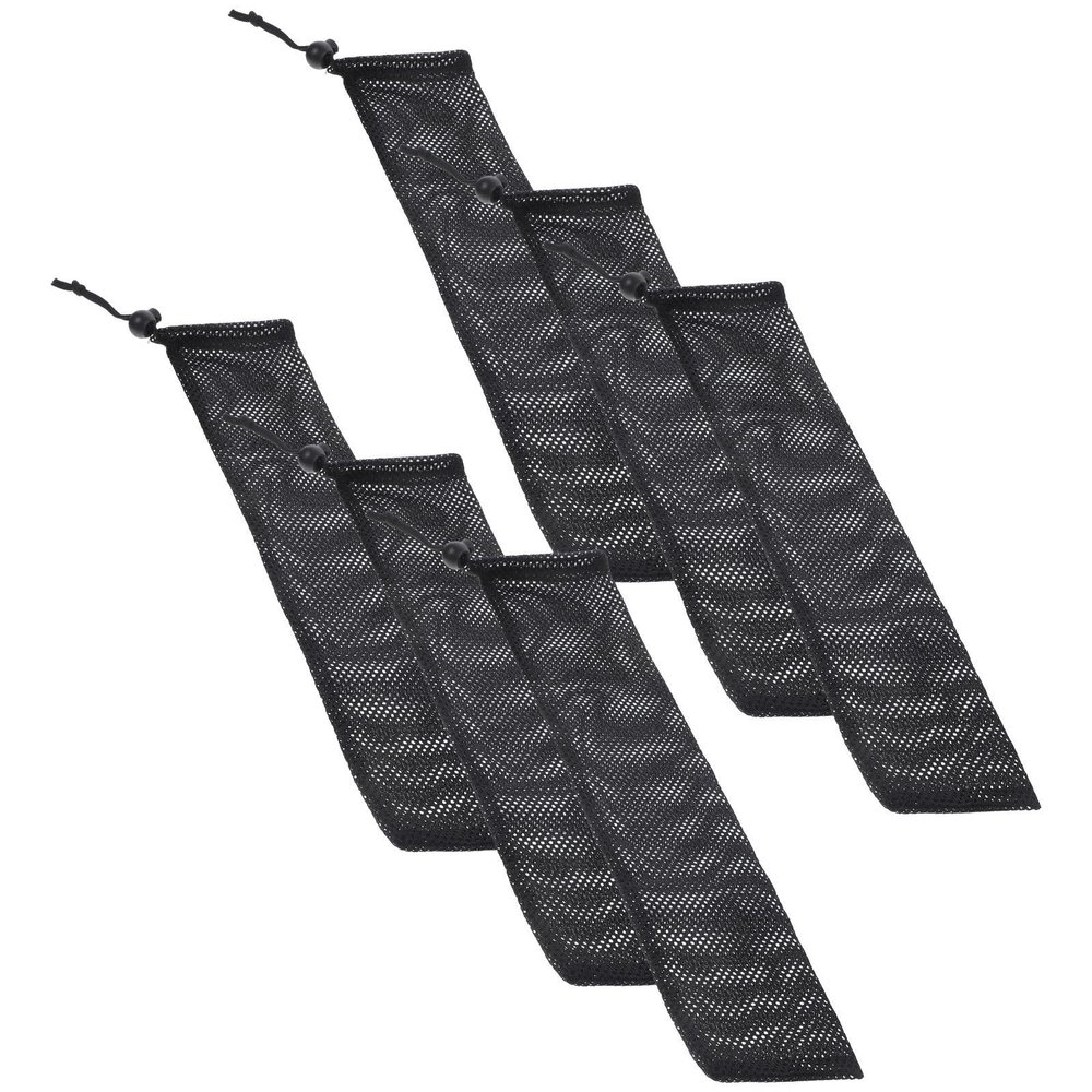 HOODANCOS Mesh Bird Feeder Bags, 6-Pack, Nylon, Washable, with Drawstring