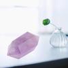 Culnflun 24 g Natural Amethyst Crystal Column, 4.5 cm, Purple, Double-Terminated Quartz Stone view 2