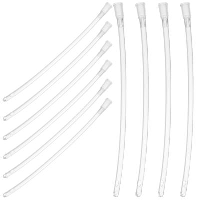 NUOBESTY 10-Piece Transparent Bird Feeding Tubes with Soft Tube Design and Easy Replacement for Parrots