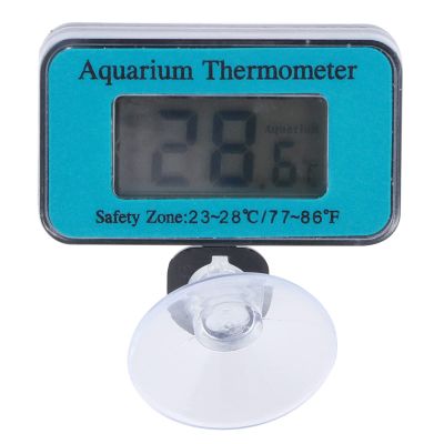 Digital LCD Aquarium Thermometer, 0–50°C, with Suction Cup