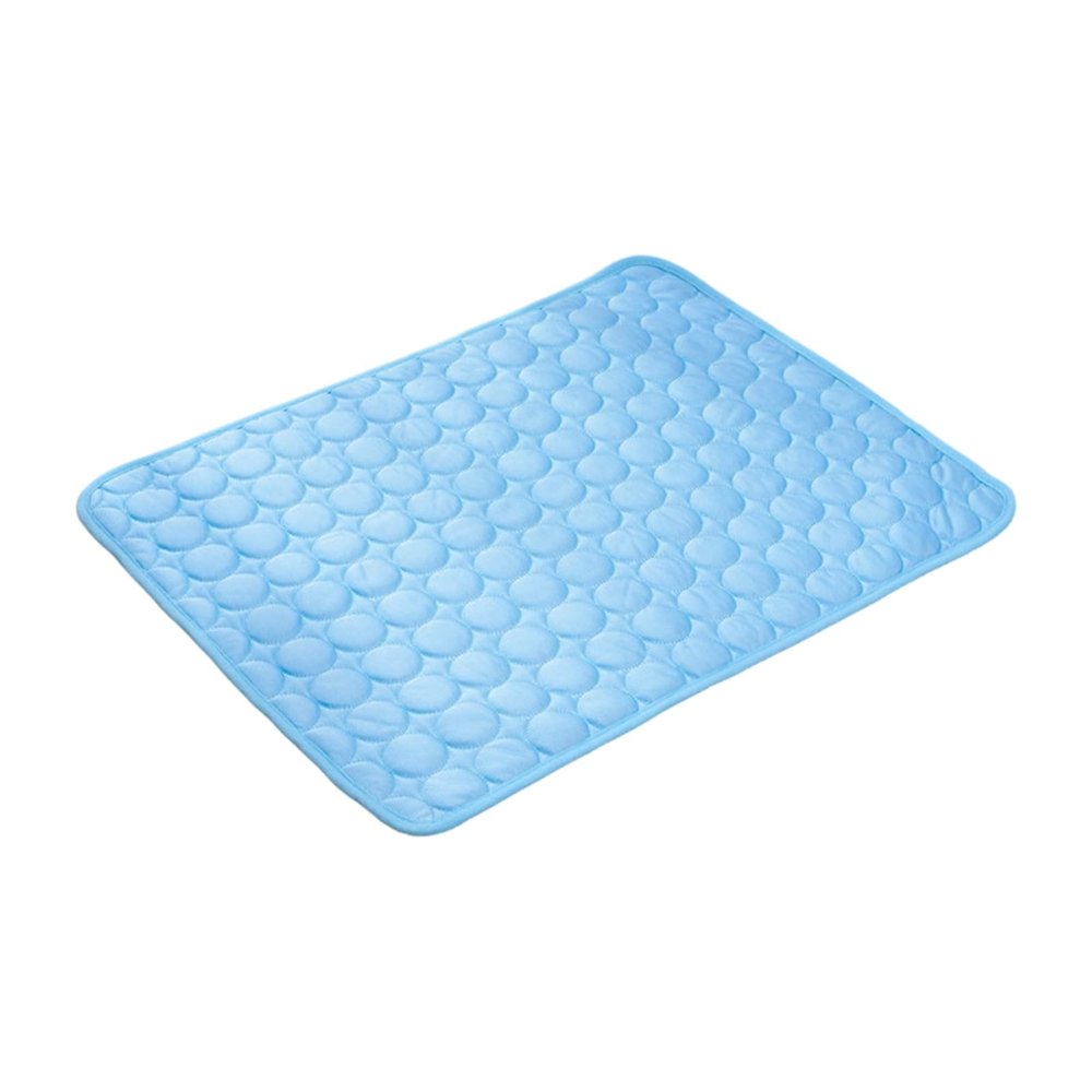 Self-Cooling Mat for Dogs and Cats, Non-Slip Washable Cooling Blanket, Blue, M