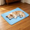 Self-Cooling Mat for Dogs and Cats, Non-Slip Washable Cooling Blanket, Blue, M view 3