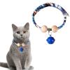 Kimono Pet Collar with Cedar Beads for Dogs and Cats, Adjustable, Comfortable, Chew-Resistant, Blue, 40 cm view 1